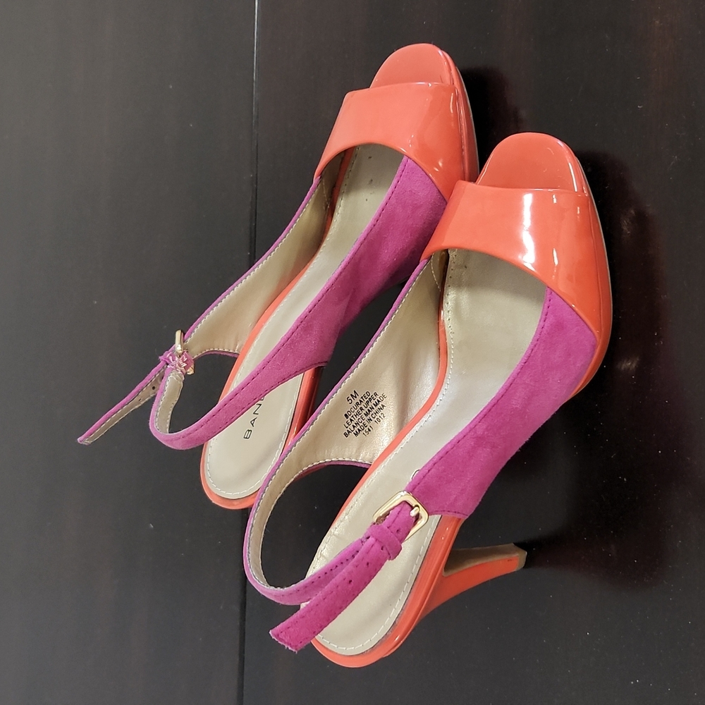 Orange & Pink heels